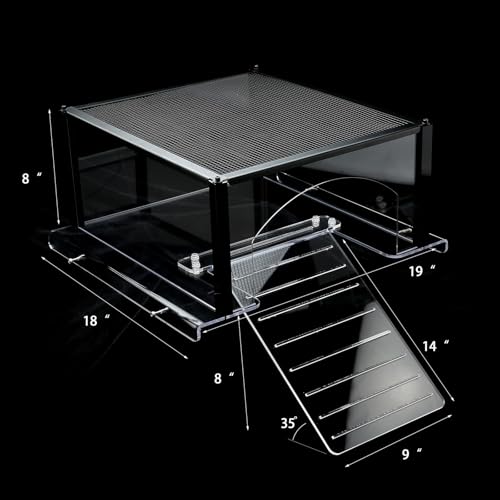 Turtle Topper Basking Platform for Aquatic Turtles, Aquatic Reptile Ramp Dock, Turtle Terrace, Turtle Tank Accessories