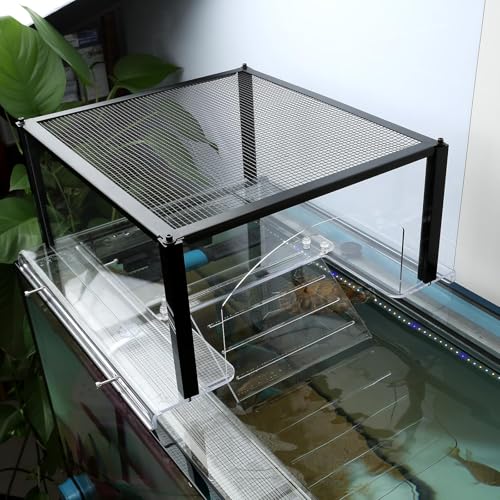 Turtle Topper Basking Platform for Aquatic Turtles, Aquatic Reptile Ramp Dock, Turtle Terrace, Turtle Tank Accessories