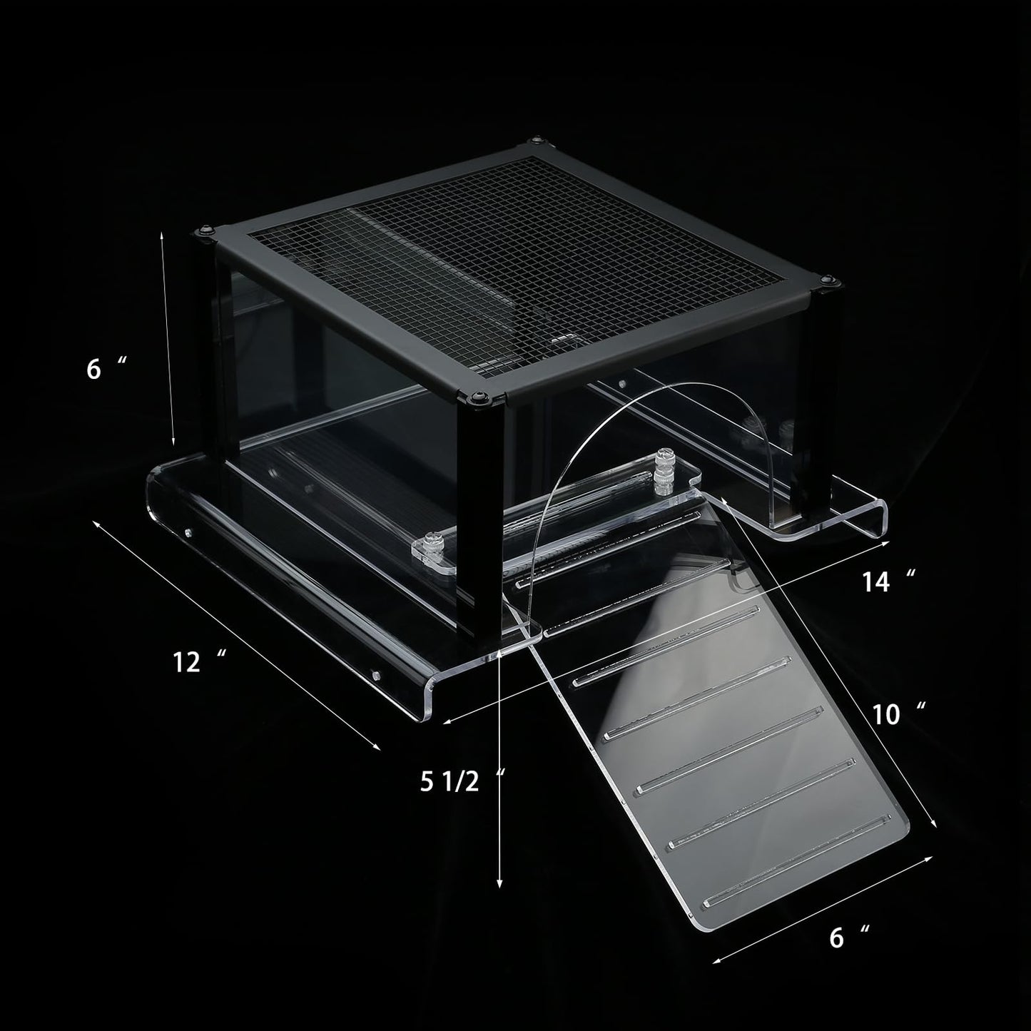 Turtle Topper Basking Platform for Aquatic Turtles, Aquatic Reptile Ramp Dock, Turtle Terrace, Turtle Tank Accessories