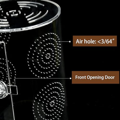 Jumping Spider Enclosure, 11 1/2”*6”*6”, Micro Habitat Terrariums, Arboreal Reptile Tank