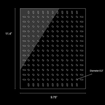 Aquarium Divider 10/15/20/25/29/30/40 Breeder 65/75/90/125/150 GallonFish Tank Divider Clear with Suction Cups Accessories