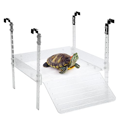 LYL LEYOULAND Hanging Turtle Basking Platform, Aquatic Reptile Ramp Dock, Turtle Terrace, Turtle Tank Accessories