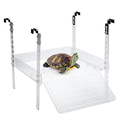 LYL LEYOULAND Hanging Turtle Basking Platform, Aquatic Reptile Ramp Dock, Turtle Terrace, Turtle Tank Accessories