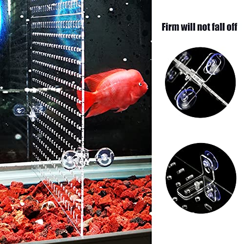 Aquarium Divider 10/15/20/25/29/30/40 Breeder 65/75/90/125/150 GallonFish Tank Divider Clear with Suction Cups Accessories