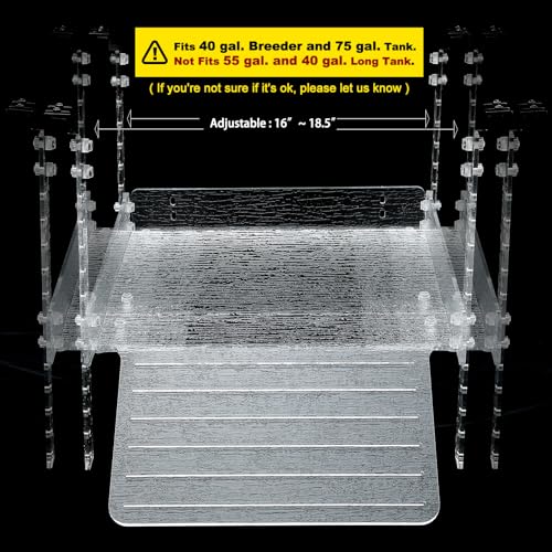 LYL LEYOULAND Hanging Turtle Basking Platform, Aquatic Reptile Ramp Dock, Turtle Terrace, Turtle Tank Accessories