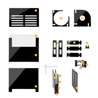 Adjustable Sump Baffle Kit - Refugium Kit - Reef Aquarium - Saltwater Aquarium Filter System- Protein Skimmer Sump