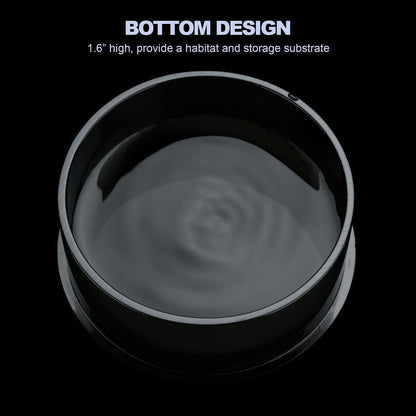 Jumping Spider Enclosure Starter Kit with Feeding Dish, Tarantula Cribs for Mantis Snails Ladybugs Insect, Micro Habitat Cage Accessories