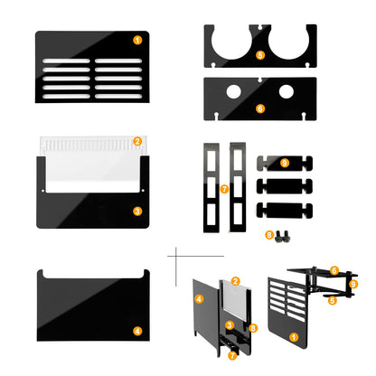 Adjustable Sump Baffle Kit - Refugium Kit - Reef Aquarium - Saltwater Aquarium Filter System- Protein Skimmer Sump