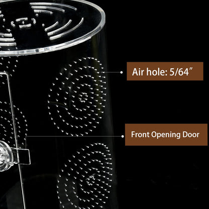 Jumping Spider Enclosure, 11 1/2”*6”*6”, Micro Habitat Terrariums, Arboreal Reptile Tank