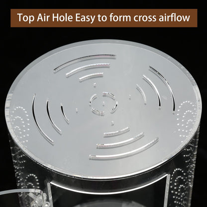 Jumping Spider Enclosure, 11 1/2”*6”*6”, Micro Habitat Terrariums, Arboreal Reptile Tank