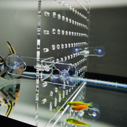 Aquarium Divider 10/15/20/25/29/30/40 Breeder 65/75/90/125/150 GallonFish Tank Divider Clear with Suction Cups Accessories