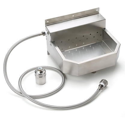 Outdoor Automatic Dog Waterer Bowl Dispenser，Self Filling Stock Waterer for Horses, Cattle, Goats, Pigs, Livestock, Heavy Stainless Steel, Extra Large Farm Animal Waterer Dispenser