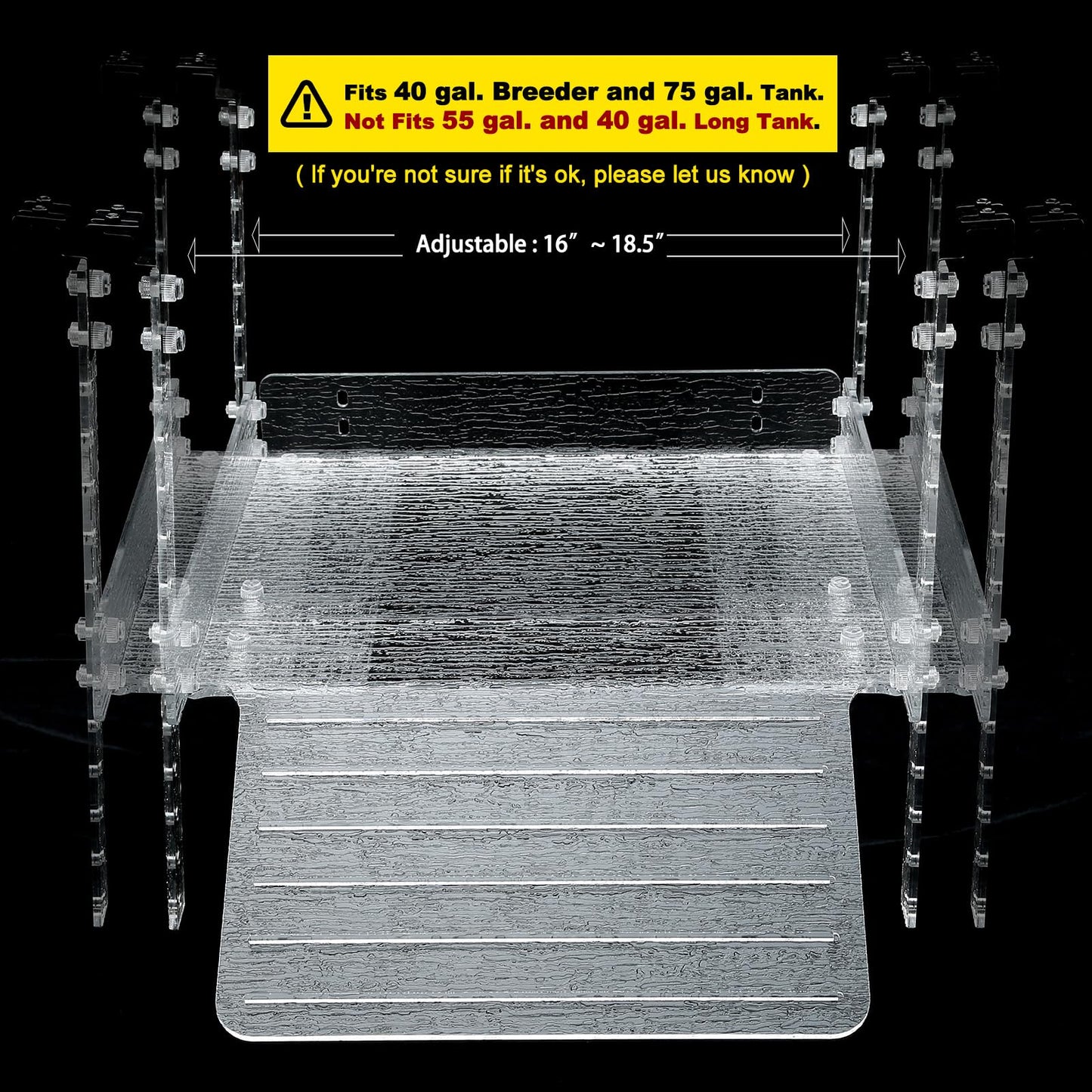 LYL LEYOULAND Hanging Turtle Basking Platform, Aquatic Reptile Ramp Dock, Turtle Terrace, Turtle Tank Accessories