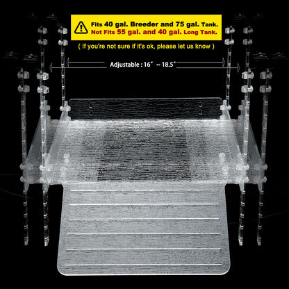 LYL LEYOULAND Hanging Turtle Basking Platform, Aquatic Reptile Ramp Dock, Turtle Terrace, Turtle Tank Accessories