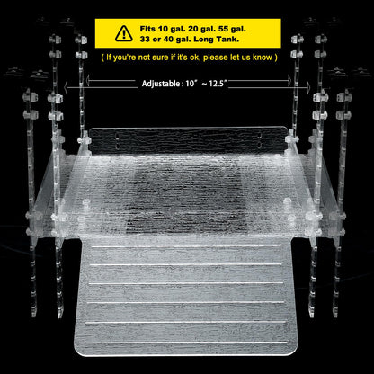 LYL LEYOULAND Hanging Turtle Basking Platform, Aquatic Reptile Ramp Dock, Turtle Terrace, Turtle Tank Accessories